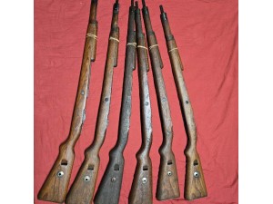 K98 Stock, complete, laminate, WWII German Issue Mauser 98k Flat Buttplate 1939-42 