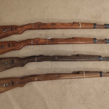 K98 Stock, complete with hardware WWII German Issue matching numbers premium