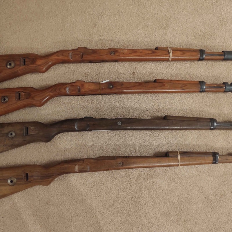 K98 Stock, complete with hardware WWII German Issue matching numbers premium