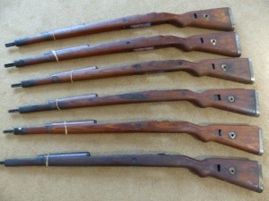 K98 Stock, complete, laminate, WWII German Issue Mauser 98k 1942-45 and 1939-42