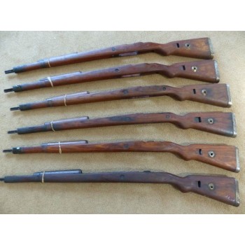 K98 Stock, complete, laminate, WWII German Issue Mauser 98k 1942-45 and 1939-42