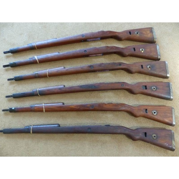 K98 Stock, complete, laminate, WWII German Issue Mauser 98k 1942-45 and 1939-42