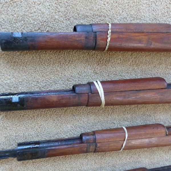 K98 Stock, complete, laminate, WWII German Issue Mauser 98k Flat Buttplate 1939-42 