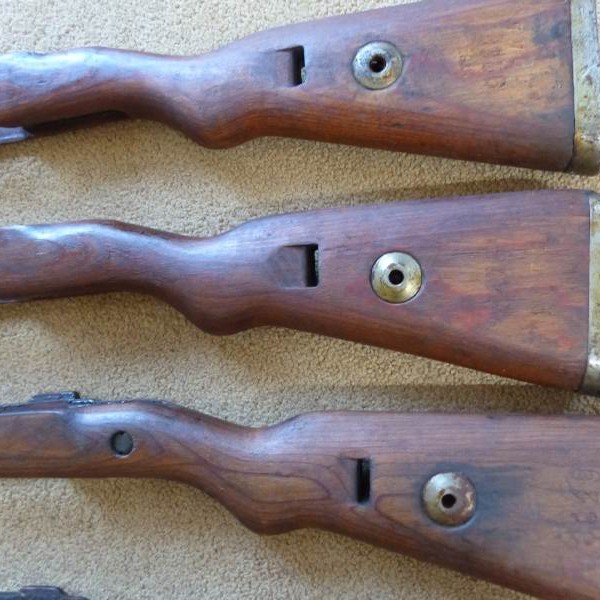 K98 Stock, complete, laminate, WWII German Issue Mauser 98k 1942-45 and 1939-42