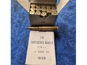 K98 Mauser Ammo 198 Grain FMJ 1939 Surplus Ammunition 8mm 7.92x57