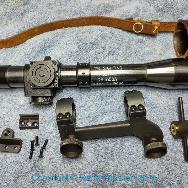 Enfield Mk II SCOPE+ MOUNT + BASE + TOOL + COVER No. 32 MK2 Sniper No4 MK1T L42