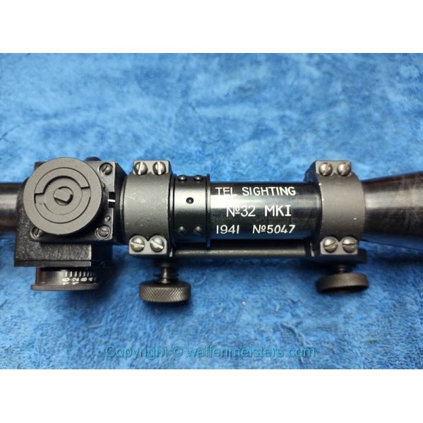 Enfield Mk I SCOPE+ MOUNT + BASE + TOOL + COVER No. 32 MK I Sniper No4 MK1T L42