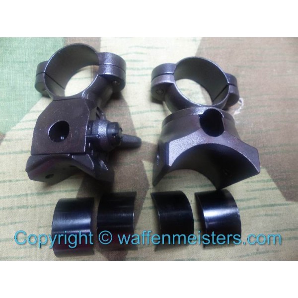 Mauser High Turret Sniper Scope Mount with Split Rings German K98 High Turret Mount
