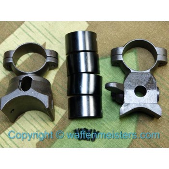 Mauser High Turret Sniper Scope Mount with Split Rings & Screws For German K98