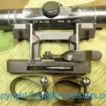 Zf4 Combo, Scope + Mount for the G43 K43 Sniper Rifle WWII German 