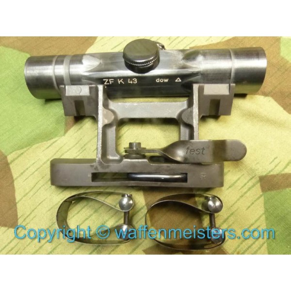 Zf4 Combo, Scope + Mount for the G43 K43 Sniper Rifle WWII German 