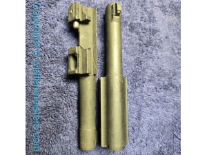 P38 barrel, German Walther P1 / P-38 Pistol w/ sight and lock block pin