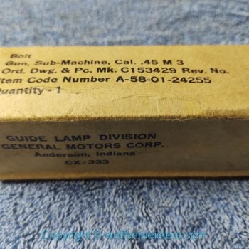 M3 Grease Gun Bolt .45ACP